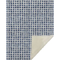 Premium Machine Washable ASB727 Navy 50" x 70" Sherpa Throw Blanket