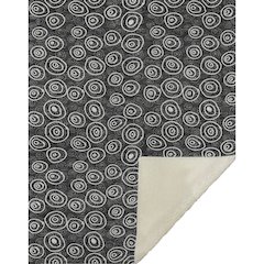 Premium Machine Washable ASB728 Black 50" x 70" Sherpa Throw Blanket