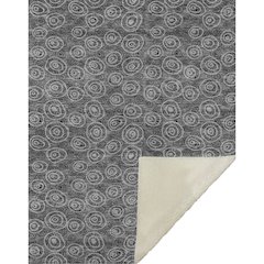 Premium Machine Washable ASB728 Gray 50" x 70" Sherpa Throw Blanket