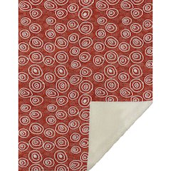 Premium Machine Washable ASB728 Red 50" x 70" Sherpa Throw Blanket