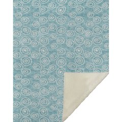 Premium Machine Washable ASB728 Teal 50" x 70" Sherpa Throw Blanket