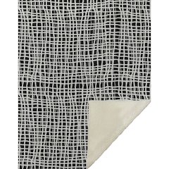 Premium Machine Washable ASB729 Black 50" x 70" Sherpa Throw Blanket