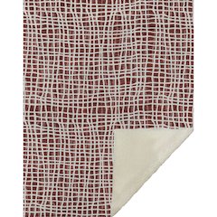 Premium Machine Washable ASB729 Burgundy 50" x 70" Sherpa Throw Blanket