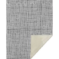 Premium Machine Washable ASB729 Gray 50" x 70" Sherpa Throw Blanket