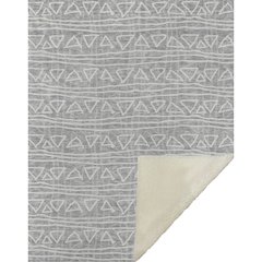 Premium Machine Washable ASB730 Gray 50" x 70" Sherpa Throw Blanket