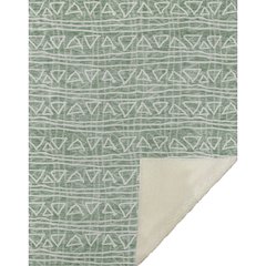 Premium Machine Washable ASB730 Sage 50" x 70" Sherpa Throw Blanket