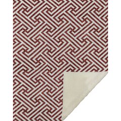 Premium Machine Washable ASB731 Merlot 50" x 70" Sherpa Throw Blanket