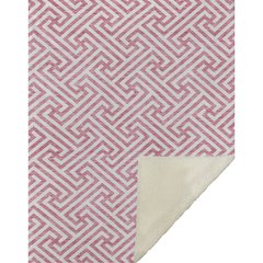 Premium Machine Washable ASB731 Pink 50" x 70" Sherpa Throw Blanket