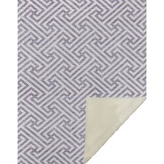 Premium Machine Washable ASB731 Purple 50" x 70" Sherpa Throw Blanket