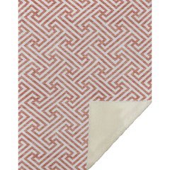 Premium Machine Washable ASB731 Salmon 50" x 70" Sherpa Throw Blanket