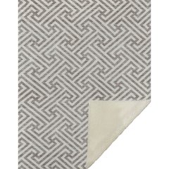 Premium Machine Washable ASB731 Taupe 50" x 70" Sherpa Throw Blanket