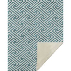 Premium Machine Washable ASB731 Teal 50" x 70" Sherpa Throw Blanket