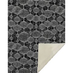 Premium Machine Washable ASB732 Black 50" x 70" Sherpa Throw Blanket