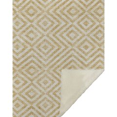 Premium Machine Washable ASB733 Gold 50" x 70" Sherpa Throw Blanket