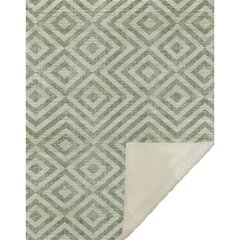Premium Machine Washable ASB733 Green 50" x 70" Sherpa Throw Blanket