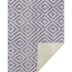 Premium Machine Washable ASB733 Purple 50" x 70" Sherpa Throw Blanket
