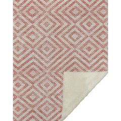 Premium Machine Washable ASB733 Salmon 50" x 70" Sherpa Throw Blanket