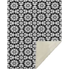 Premium Machine Washable ASB734 Black 50" x 70" Sherpa Throw Blanket
