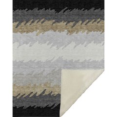 Premium Machine Washable ASB736 Black 50" x 70" Sherpa Throw Blanket