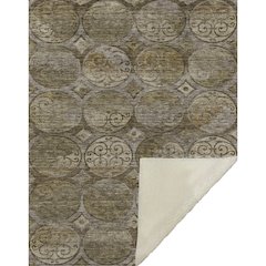 Premium Machine Washable ASB738 Brown 50" x 70" Sherpa Throw Blanket