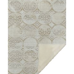Premium Machine Washable ASB738 Ivory 50" x 70" Sherpa Throw Blanket