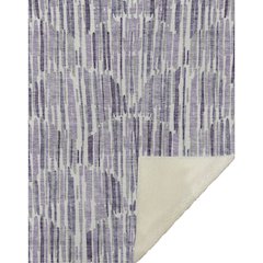 Premium Machine Washable ASB739 Purple 50" x 70" Sherpa Throw Blanket
