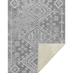 Premium Machine Washable ASB73 Ash 50" x 70" Sherpa Throw Blanket