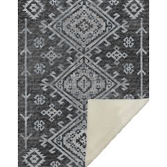 Premium Machine Washable ASB73 Shadow 50" x 70" Sherpa Throw Blanket