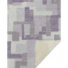 Premium Machine Washable ASB740 Lavender 50" x 70" Sherpa Throw Blanket