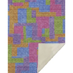 Premium Machine Washable ASB740 Purple 50" x 70" Sherpa Throw Blanket