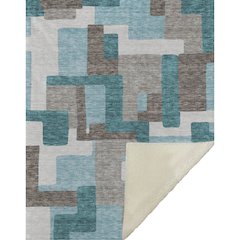 Premium Machine Washable ASB740 Teal 50" x 70" Sherpa Throw Blanket