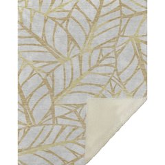 Premium Machine Washable ASB741 Gold 50" x 70" Sherpa Throw Blanket