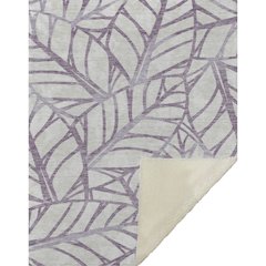 Premium Machine Washable ASB741 Purple 50" x 70" Sherpa Throw Blanket