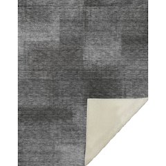 Premium Machine Washable ASB742 Gray 50" x 70" Sherpa Throw Blanket