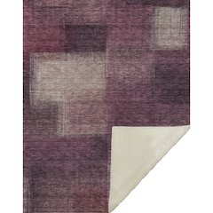 Premium Machine Washable ASB742 Plum 50" x 70" Sherpa Throw Blanket