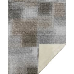 Premium Machine Washable ASB742 Silver 50" x 70" Sherpa Throw Blanket