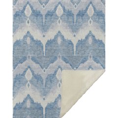 Premium Machine Washable ASB743 Denim 50" x 70" Sherpa Throw Blanket