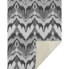 Premium Machine Washable ASB743 Gray 50" x 70" Sherpa Throw Blanket