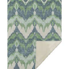 Premium Machine Washable ASB743 Green 50" x 70" Sherpa Throw Blanket