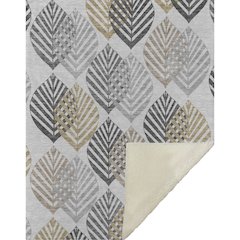 Premium Machine Washable ASB744 Silver 50" x 70" Sherpa Throw Blanket