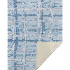 Premium Machine Washable ASB745 Sky 50" x 70" Sherpa Throw Blanket