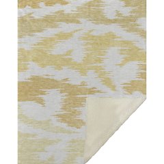 Premium Machine Washable ASB746 Gold 50" x 70" Sherpa Throw Blanket