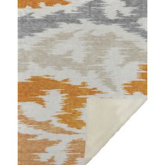 Premium Machine Washable ASB746 Orange 50" x 70" Sherpa Throw Blanket