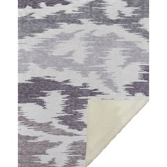 Premium Machine Washable ASB746 Purple 50" x 70" Sherpa Throw Blanket