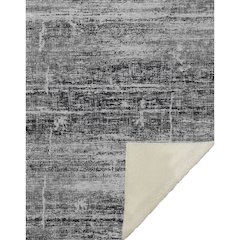 Premium Machine Washable ASB747 Black 50" x 70" Sherpa Throw Blanket