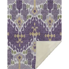 Premium Machine Washable ASB748 Purple 50" x 70" Sherpa Throw Blanket