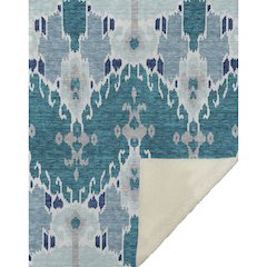 Premium Machine Washable ASB748 Teal 50" x 70" Sherpa Throw Blanket