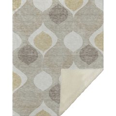 Premium Machine Washable ASB749 Beige 50" x 70" Sherpa Throw Blanket