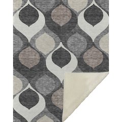 Premium Machine Washable ASB749 Gray 50" x 70" Sherpa Throw Blanket