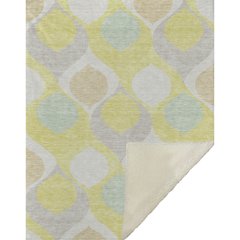 Premium Machine Washable ASB749 Yellow 50" x 70" Sherpa Throw Blanket